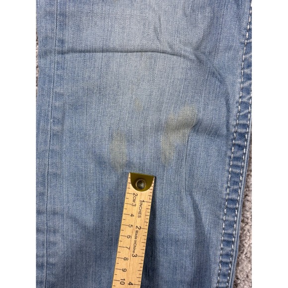 Harley Davidson Womens Light Wash Denim Jeans Skull Embellishment (READ) Size 10 - Picture 7 of 15